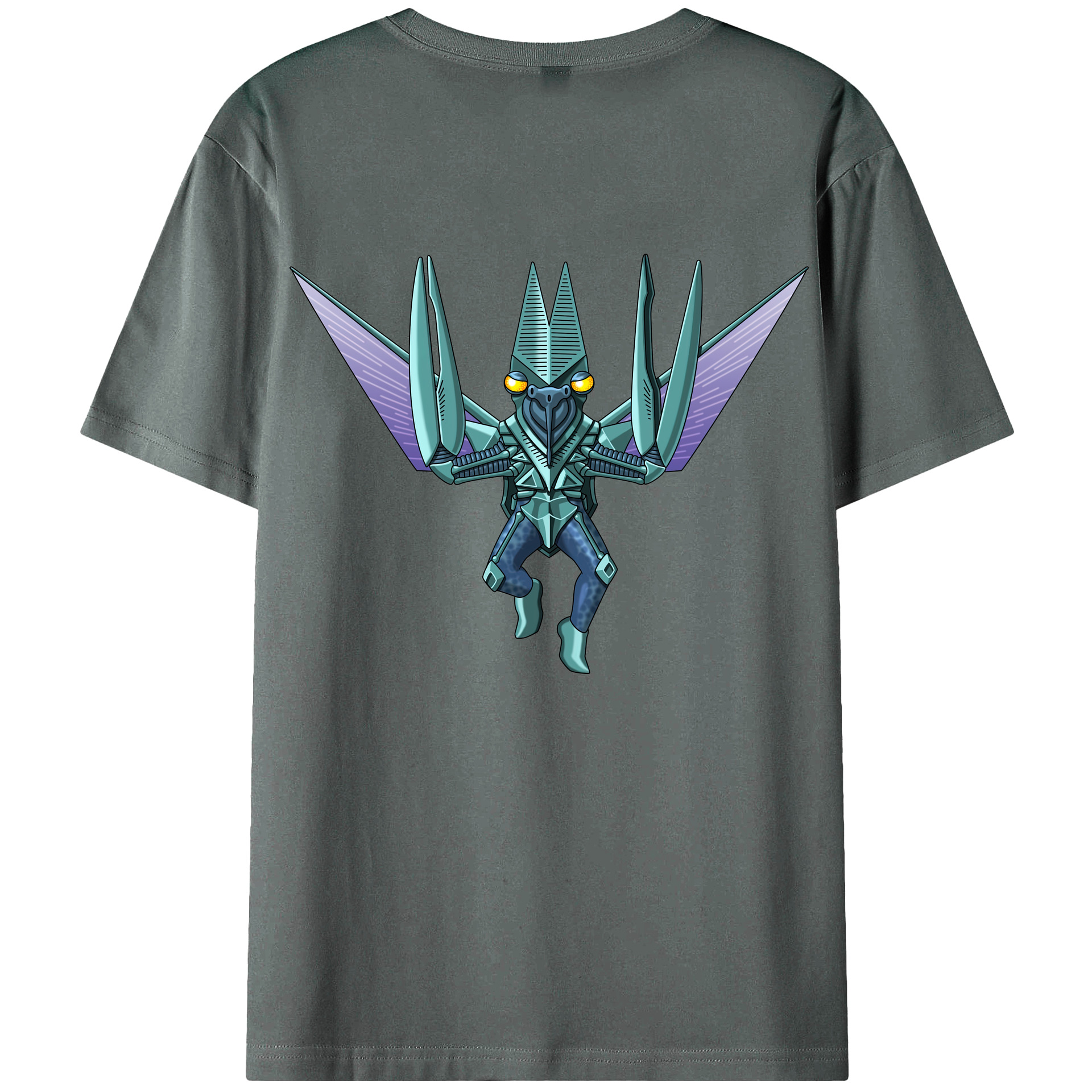 （画像用） ウルトラマン Ultraman 綿100％ メンズ半袖Tシャツ（バックプリント） 通気性